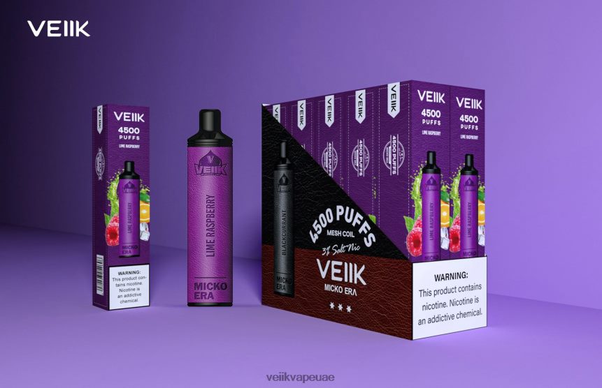 VEIIK Micko Era 4500 بخة 30 ملغ للاستعمال مرة واحدة 0242L010 VEIIK سحبة 800 توت الجير