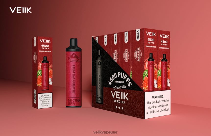 VEIIK Micko Era 4500 بخة 30 ملغ للاستعمال مرة واحدة 0242L01 VEIIK vape uae الفراولة والبطيخ