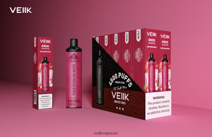 VEIIK Micko Era 4500 بخة 30 ملغ للاستعمال مرة واحدة 0242L03 VEIIK سعر ماء الخوخ الفوار