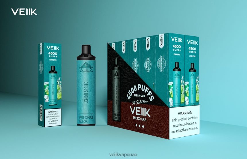 VEIIK Micko Era 4500 بخة 30 ملغ للاستعمال مرة واحدة 0242L05 VEIIK vape price سبرايت ليمون