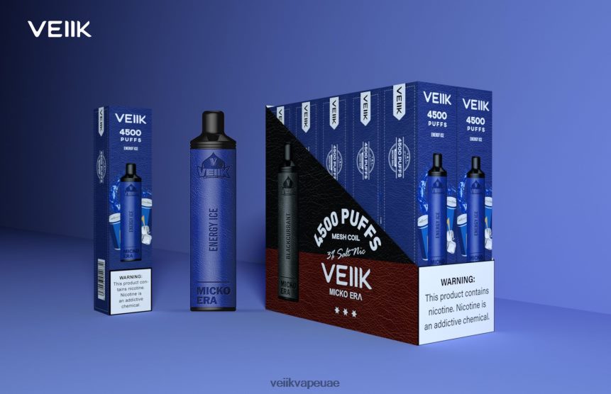 VEIIK Micko Era 4500 بخة 30 ملغ للاستعمال مرة واحدة 0242L07 VEIIK airo سعر جليد الطاقة