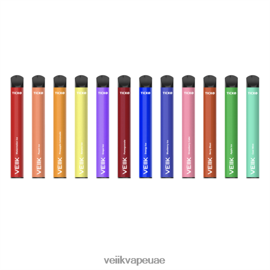 VEIIK Ticko فيب 1200 سحبة 0242L031 VEIIK vape uae نكهات متعددة